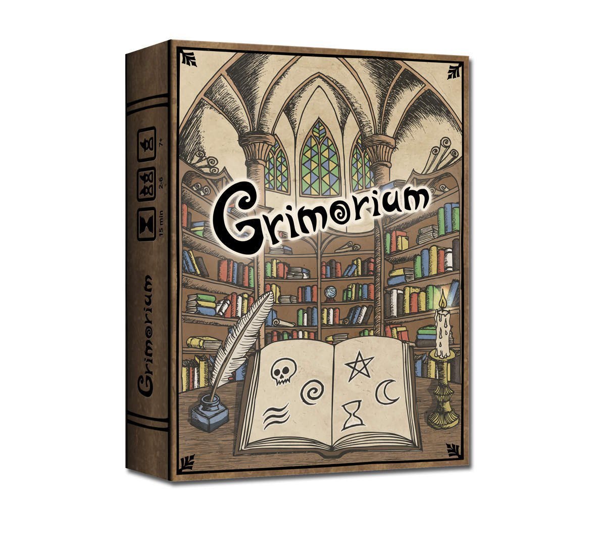 Grimorium, obrázek krabice